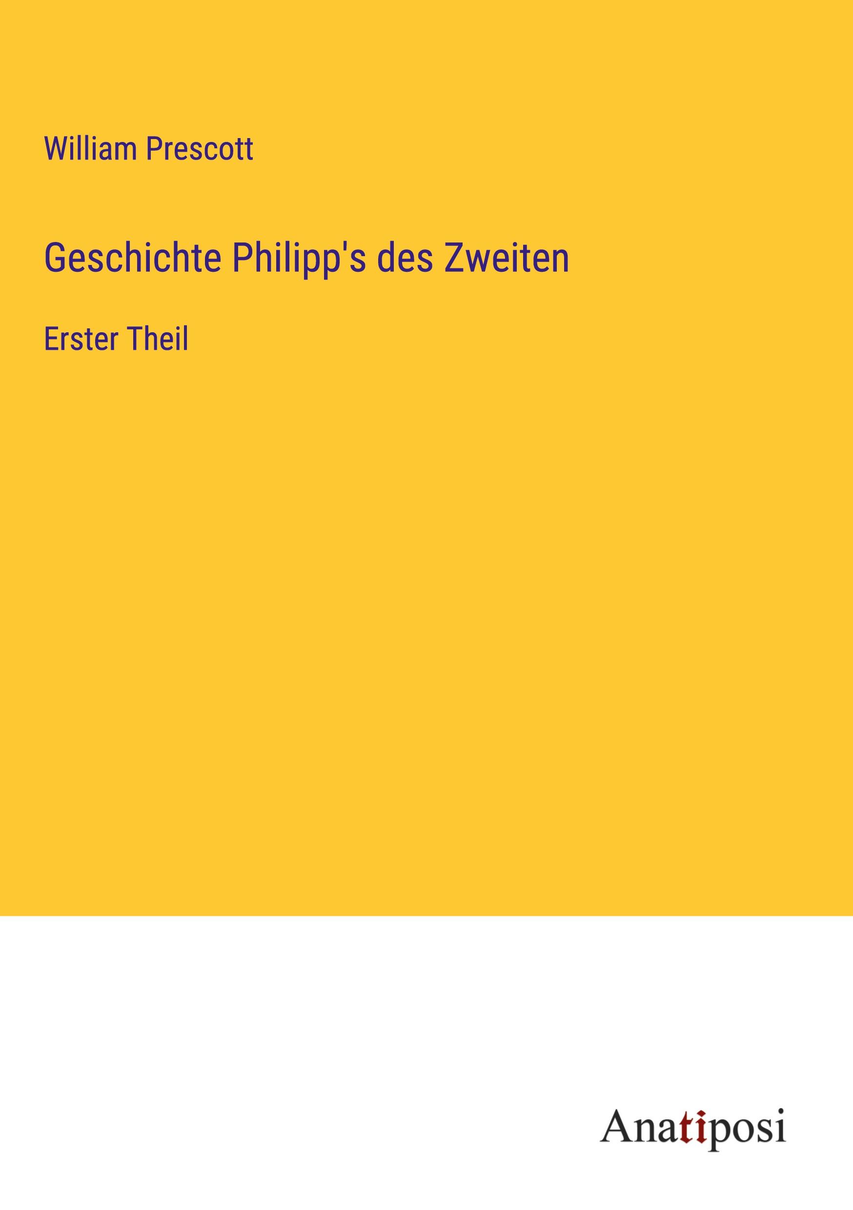 Vorderes Coverbild Geschichte Philipp's des Zweiten