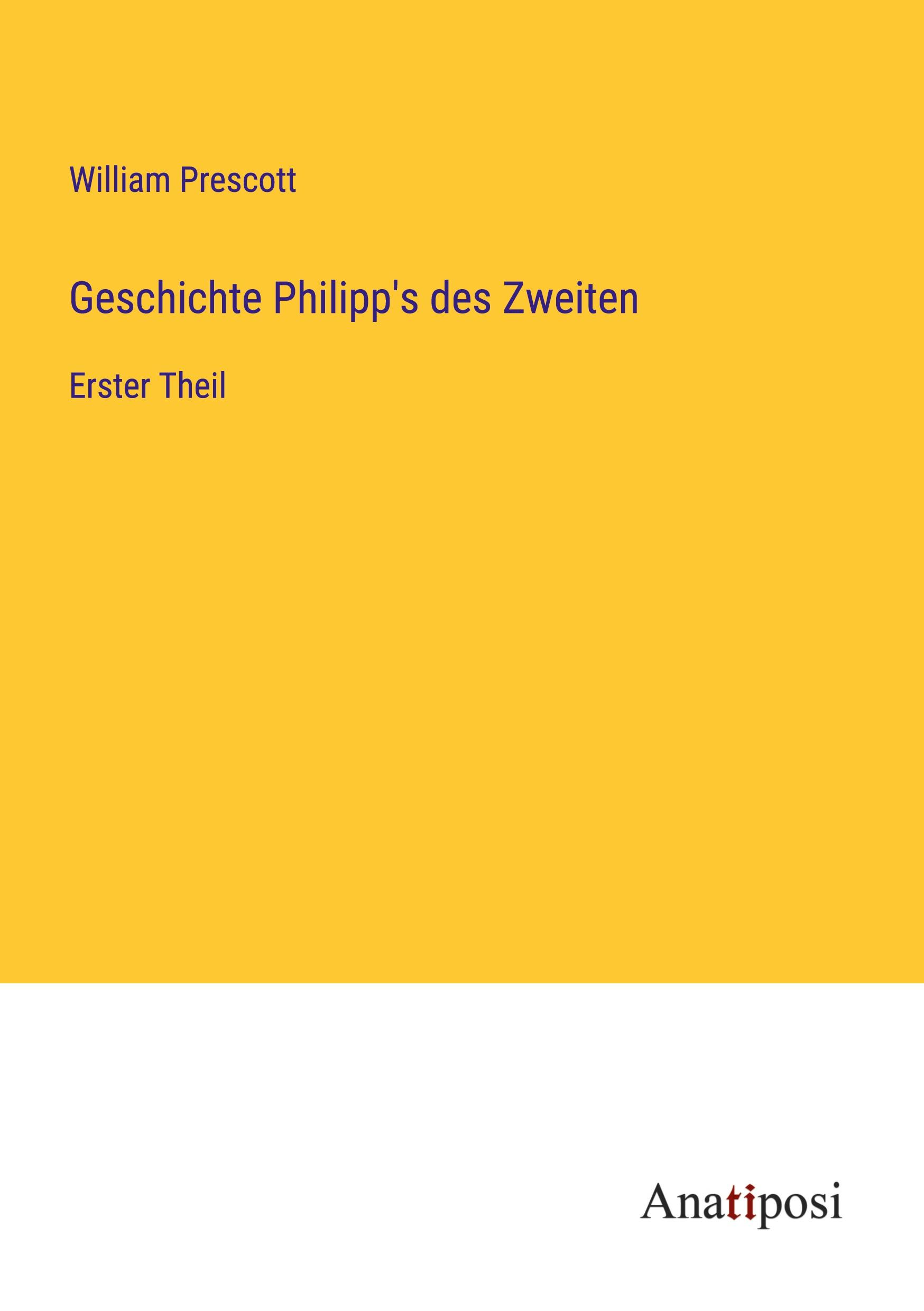Vorderes Coverbild Geschichte Philipp's des Zweiten