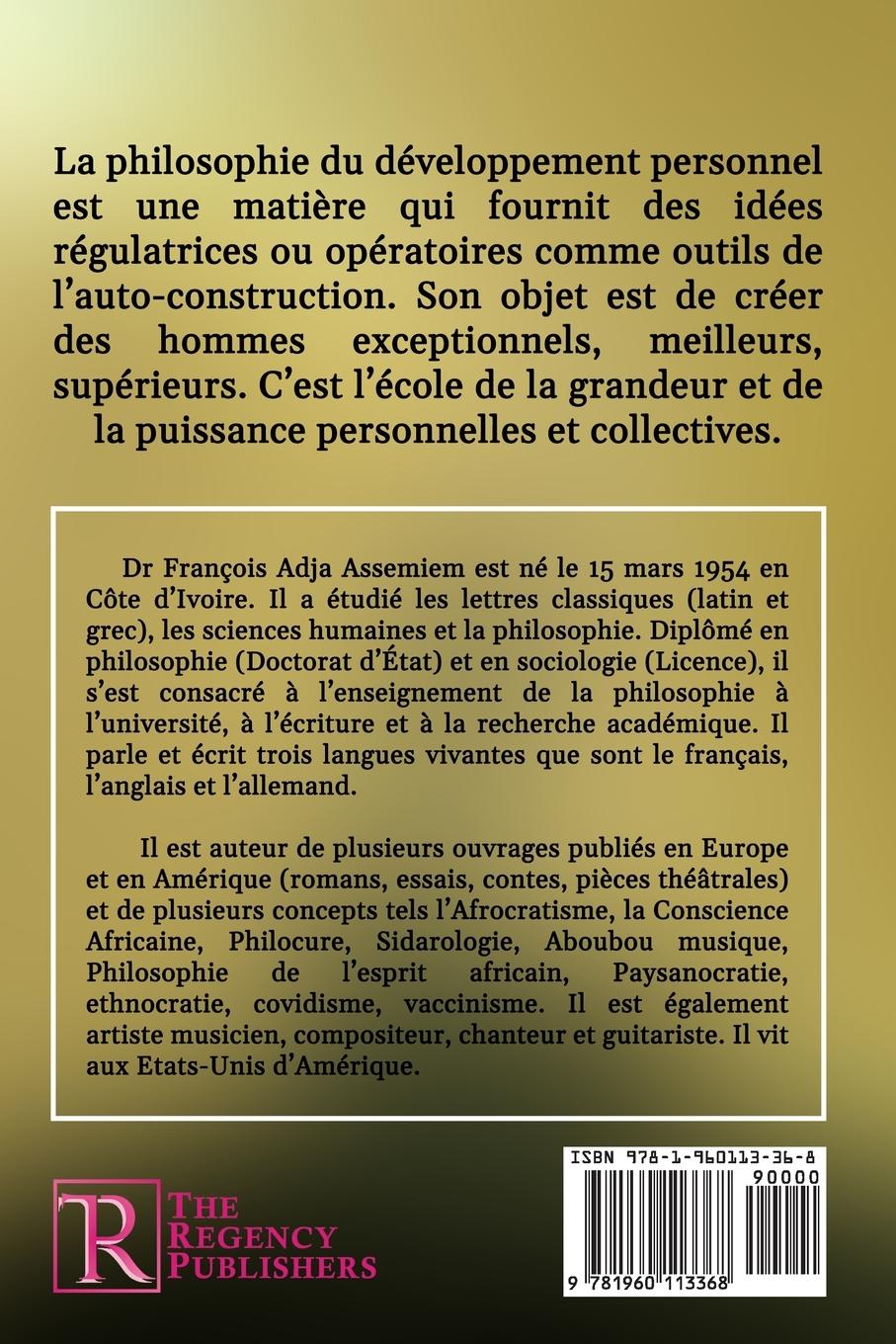 Rückseitencover LA PHILOSOPHIE DU DEVELOPPEMENT PERSONNEL