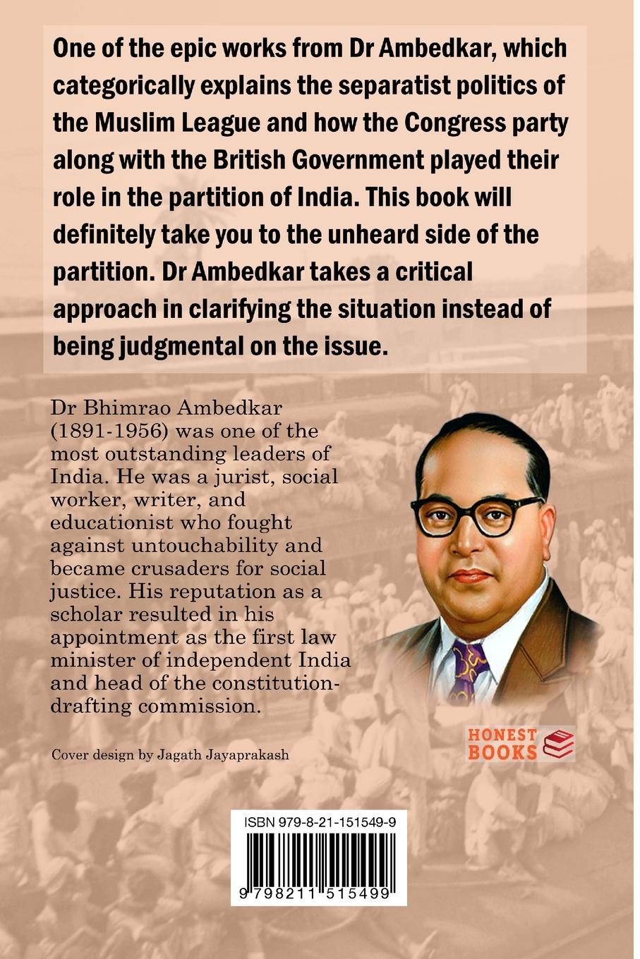 Rückseitencover Pakistan or the partition of India