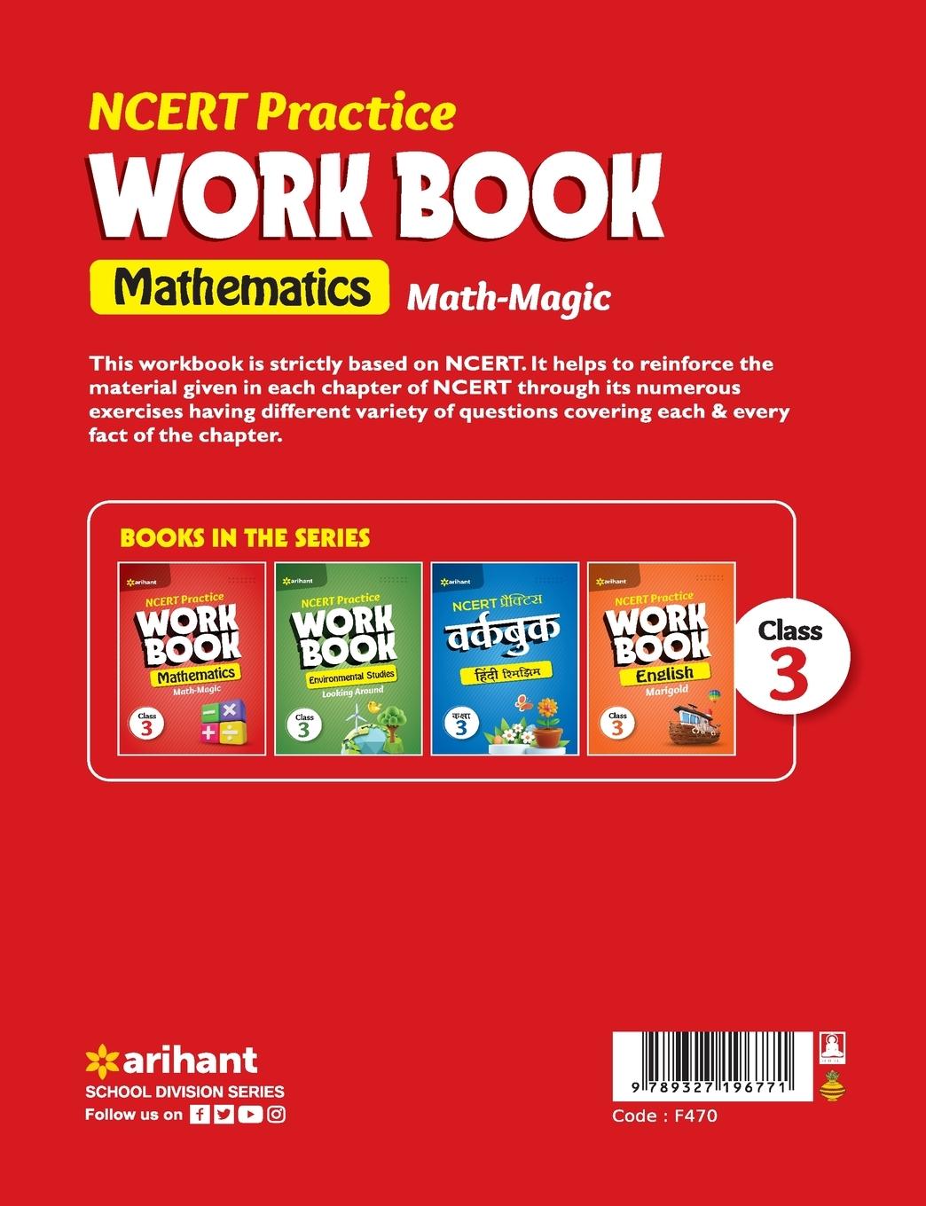 Rückseitencover NCERT Practice Workbook Mathematics Math-Magic Class 3rd