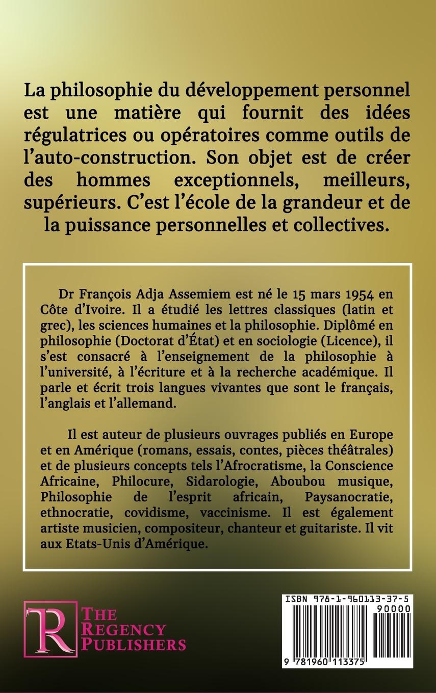 Rückseitencover LA PHILOSOPHIE DU DEVELOPPEMENT PERSONNEL