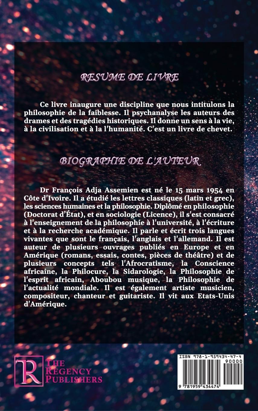 Rückseitencover La Philosophie De La Faiblesse Et De La Folie