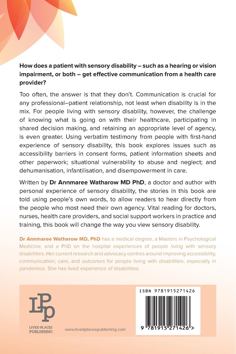 Rückseitencover Improving the Experience of Health Care for People Living with Sensory Disability