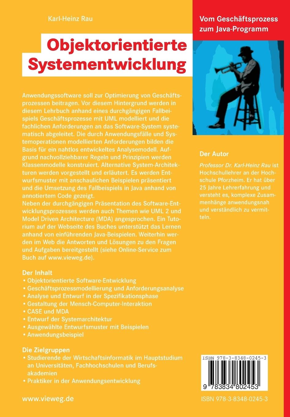 Rückseitencover Objektorientierte Systementwicklung