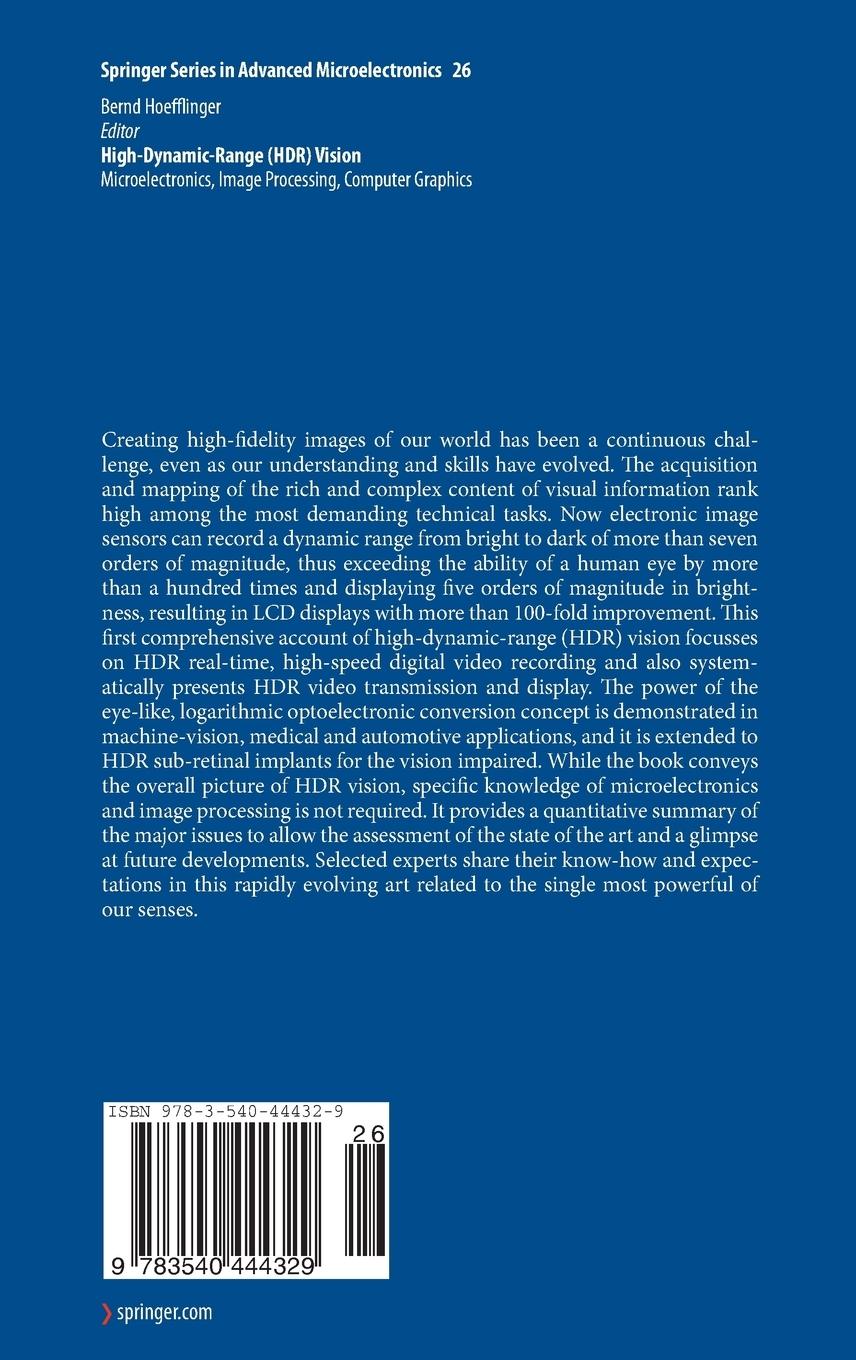 Rückseitencover High-Dynamic-Range (HDR) Vision