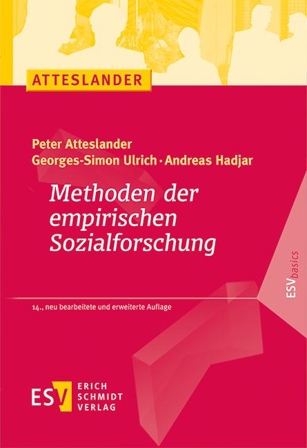 Vorderes Coverbild Methoden der empirischen Sozialforschung