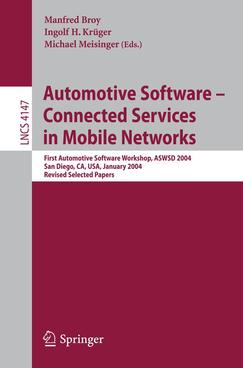 Vorderes Coverbild Automotive Software-Connected Services in Mobile Networks