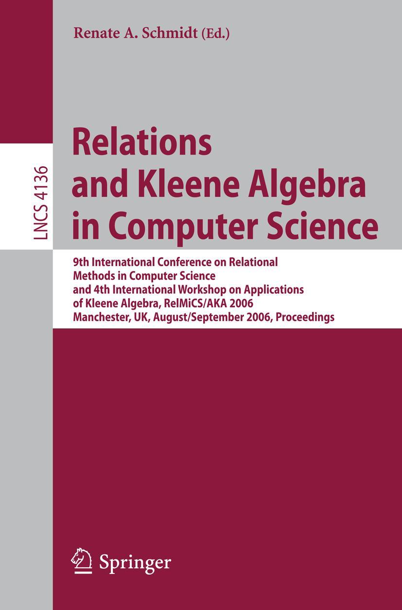 Vorderes Coverbild Relations and Kleene Algebra in Computer Science