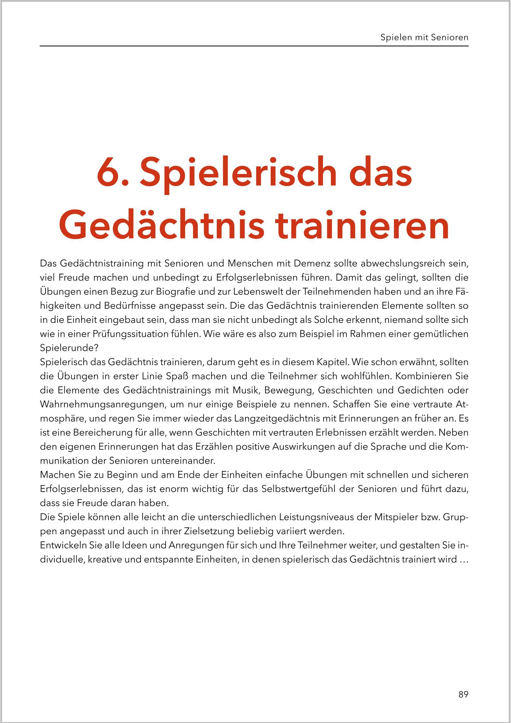 Beispielinhalt (Bild) Spielen mit Senioren (Band 2)