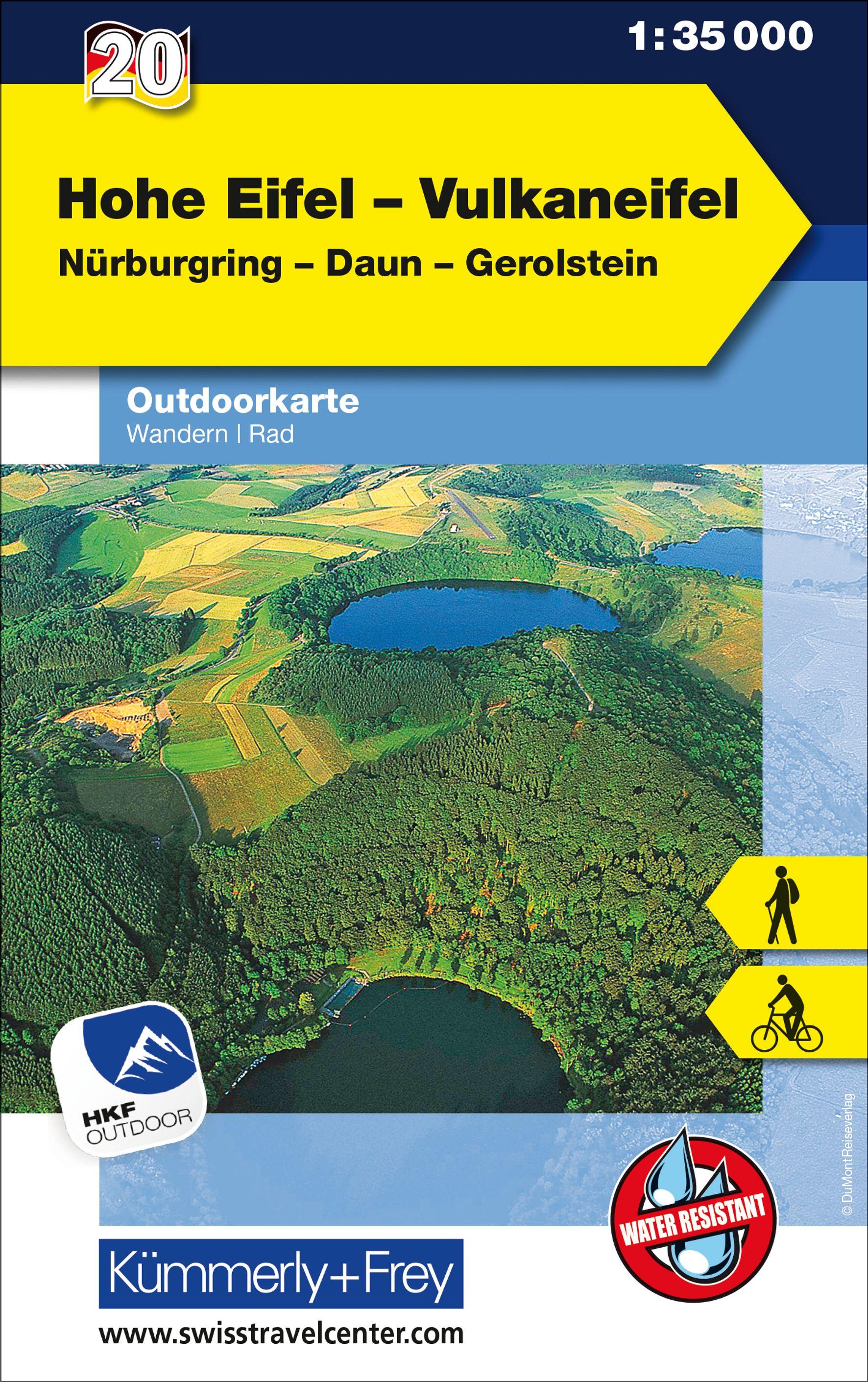 Vorderes Coverbild Hohe Eifel Vulkaneifel Nr. 20 Outdoorkarte Deutschland 1:35 000