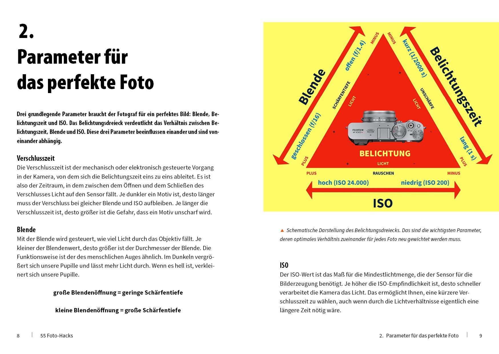 Beispielinhalt (Bild) 55 Foto-Hacks - Tricks & Skills für bessere Bilder und noch mehr Spaß beim Fotografieren