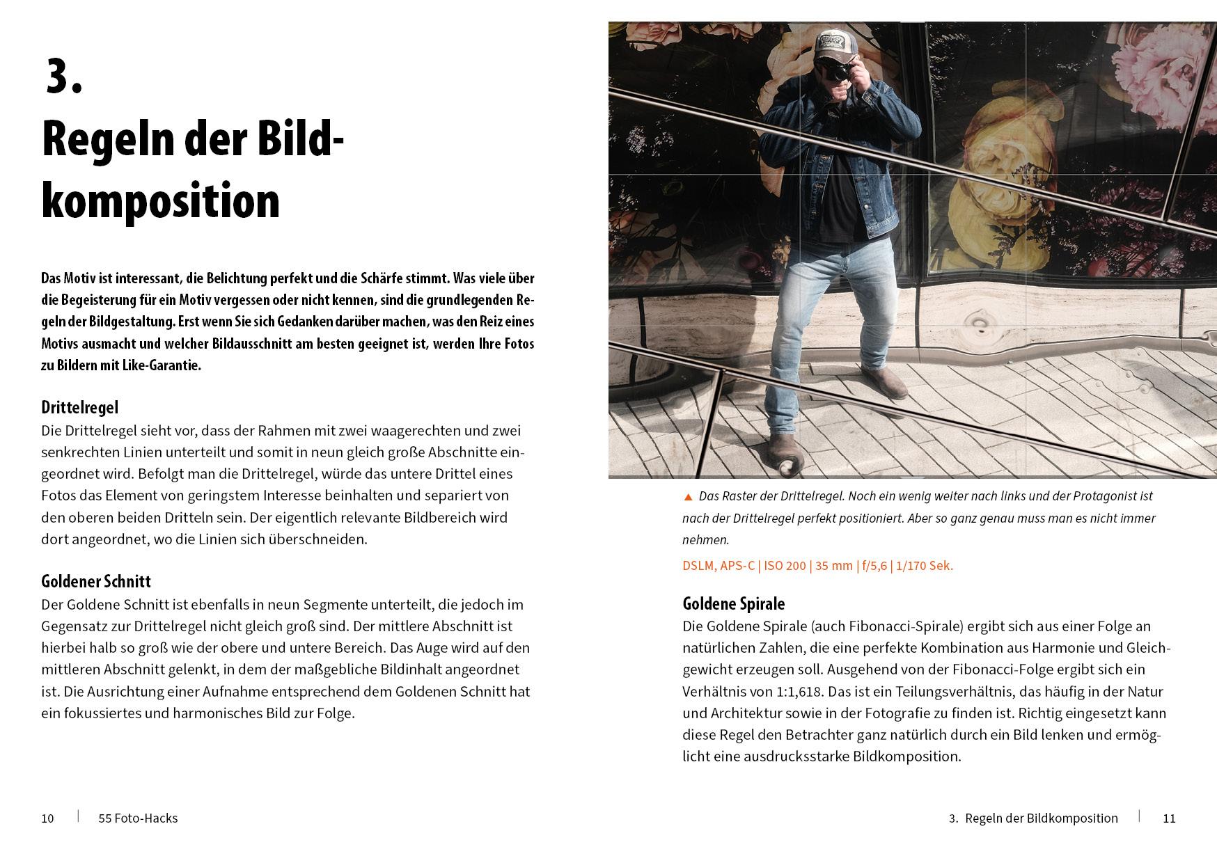 Beispielinhalt (Bild) 55 Foto-Hacks - Tricks & Skills für bessere Bilder und noch mehr Spaß beim Fotografieren