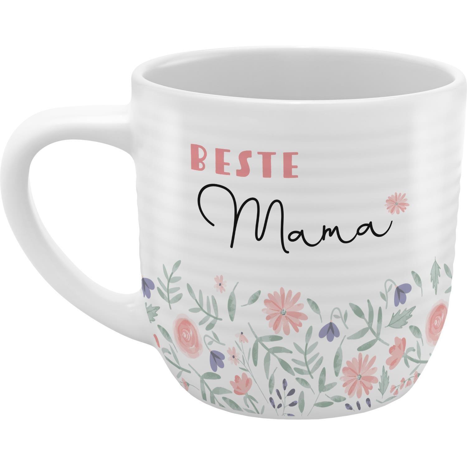 Beispielinhalt (Bild) GRUSS & CO Tasse mit Rillen "Beste Mama"