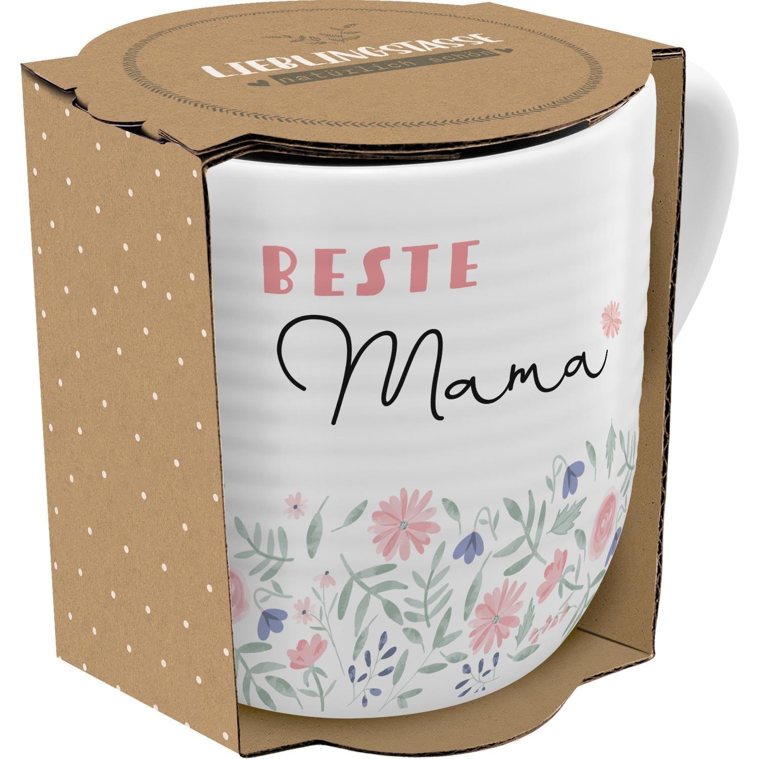Beispielinhalt (Bild) GRUSS & CO Tasse mit Rillen "Beste Mama"