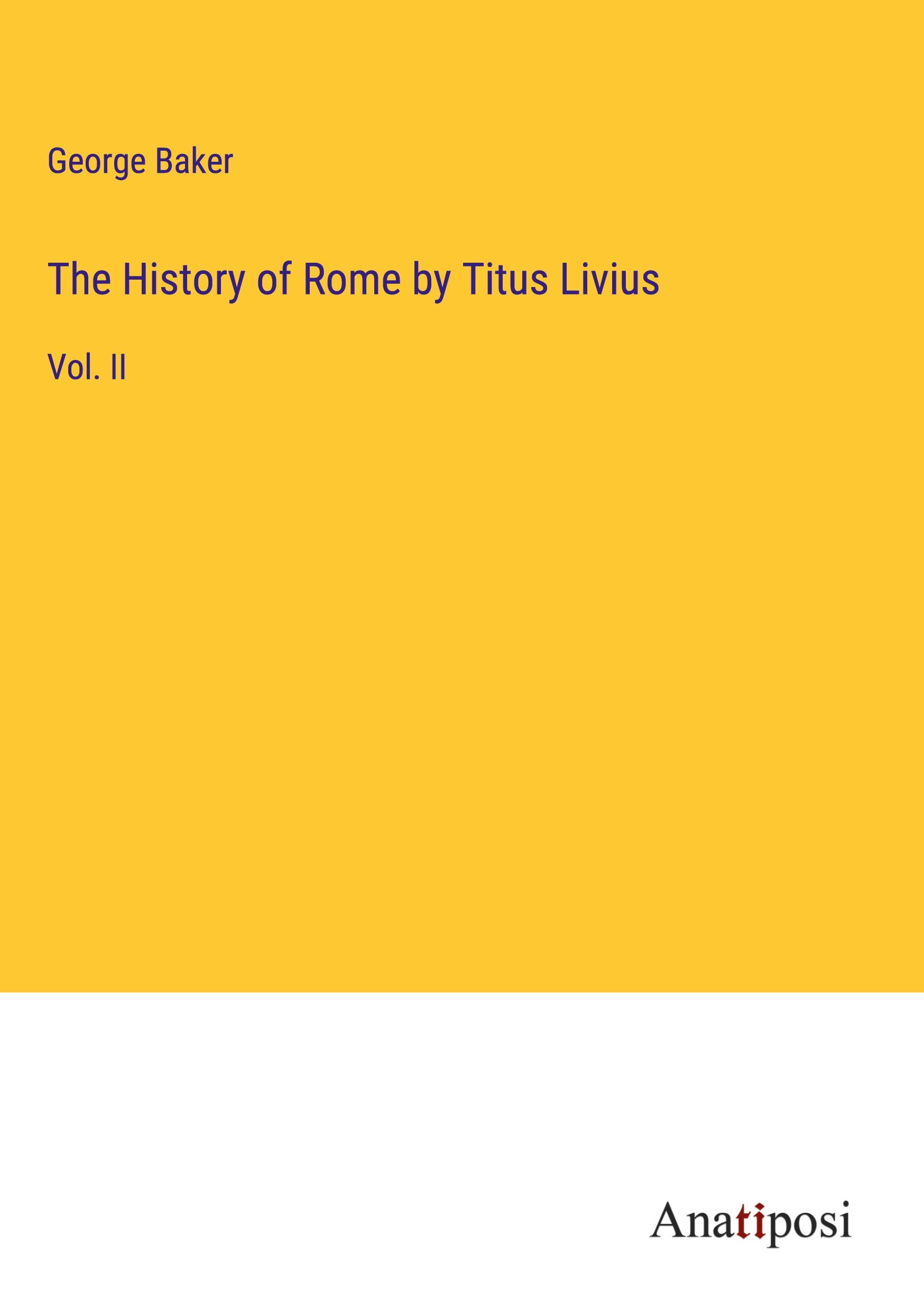 Vorderes Coverbild The History of Rome by Titus Livius