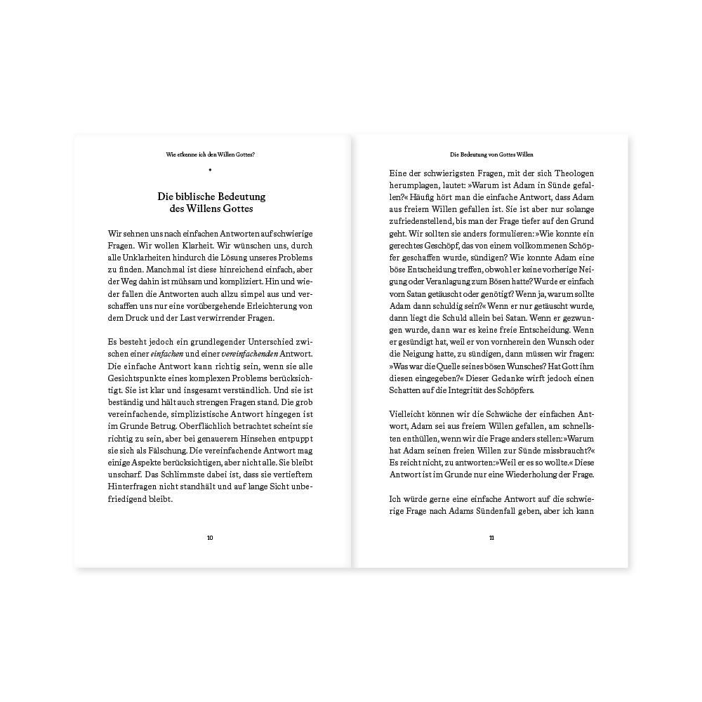 Beispielinhalt (Bild) Wie erkenne ich den Willen Gottes?