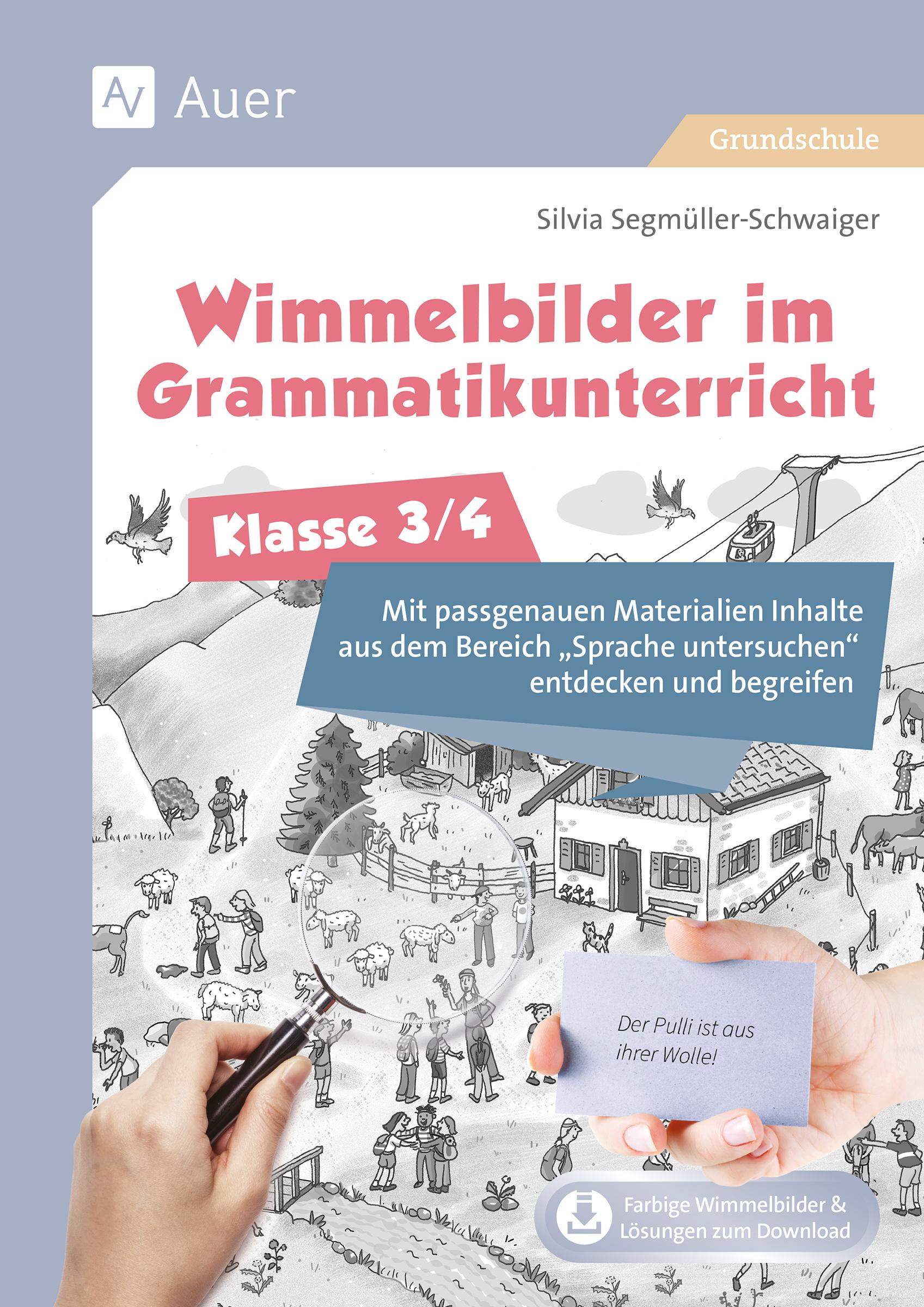 Vorderes Coverbild Wimmelbilder im Grammatikuntericht - Klasse 3/4