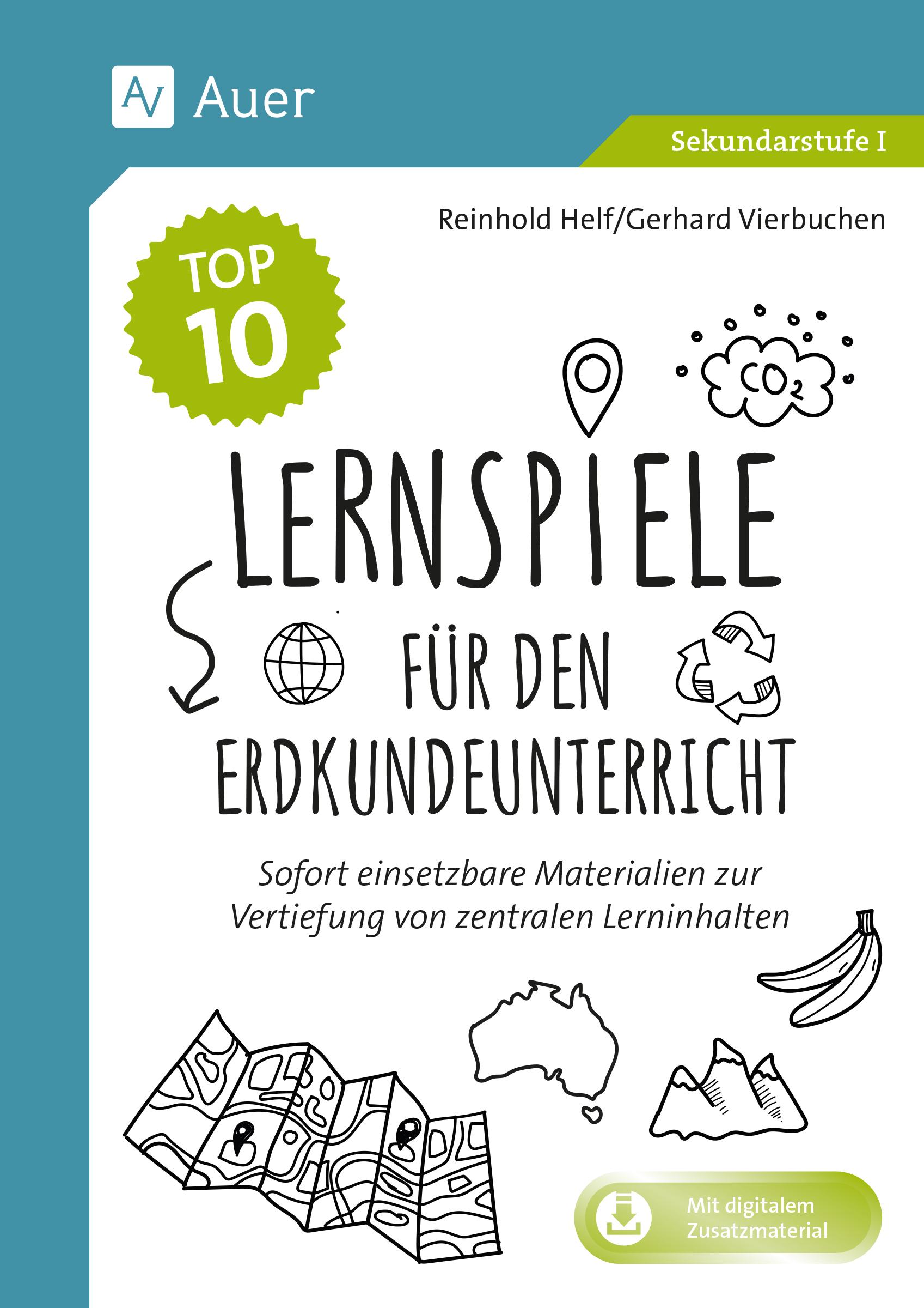 Vorderes Coverbild Die Top 10 Lernspiele für den Erdkundeunterricht