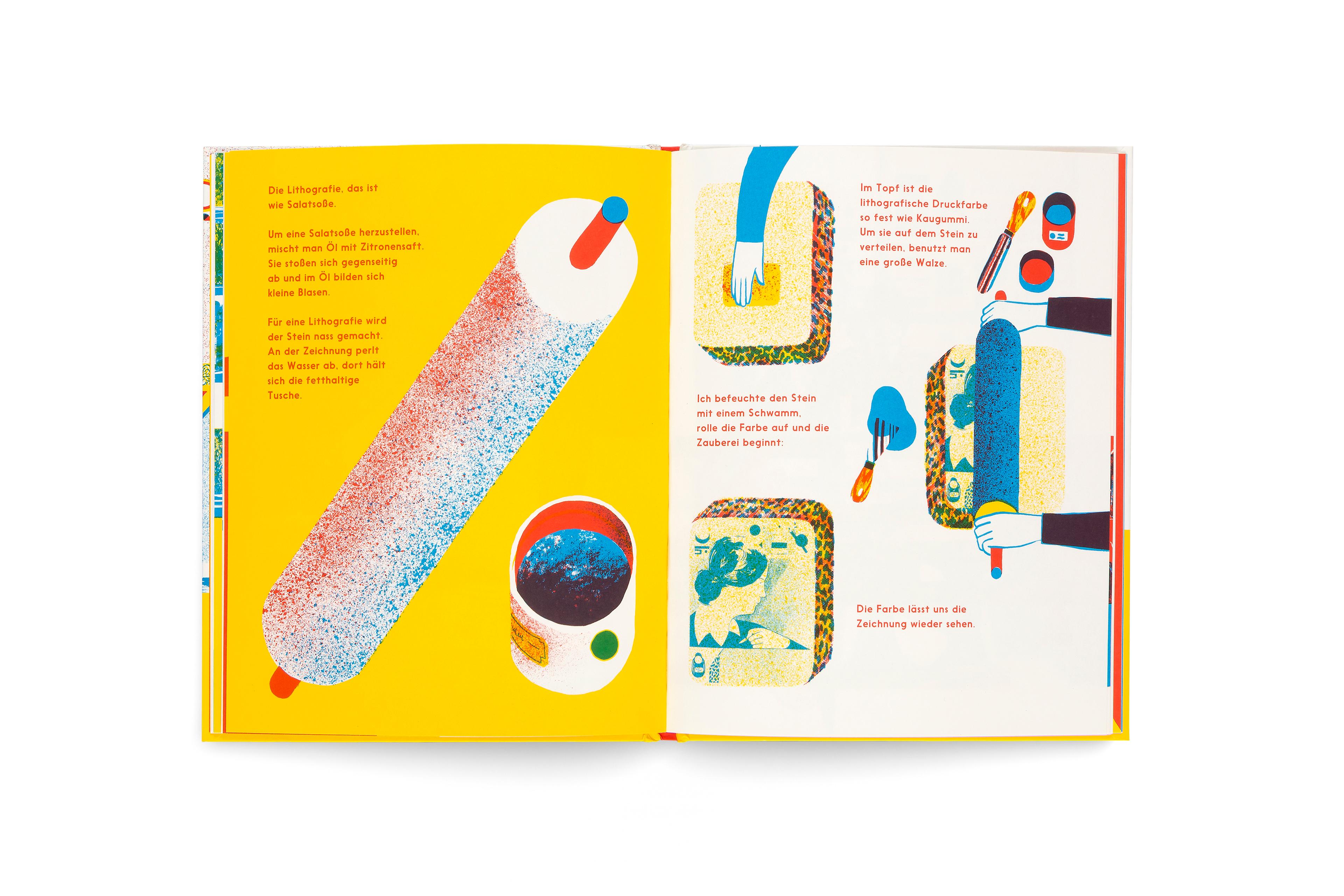 Beispielinhalt (Bild) Die Lithografin - Ein kunstvolles Bilderbuch über die Magie des Drucks für Kinder ab 6 Jahren