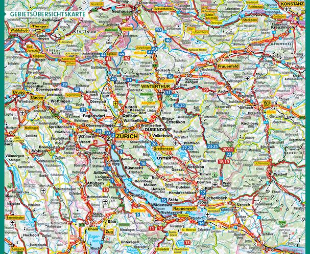 Beispielinhalt (Bild) Kümmerly+Frey Wanderführer Zürich, Zürichsee