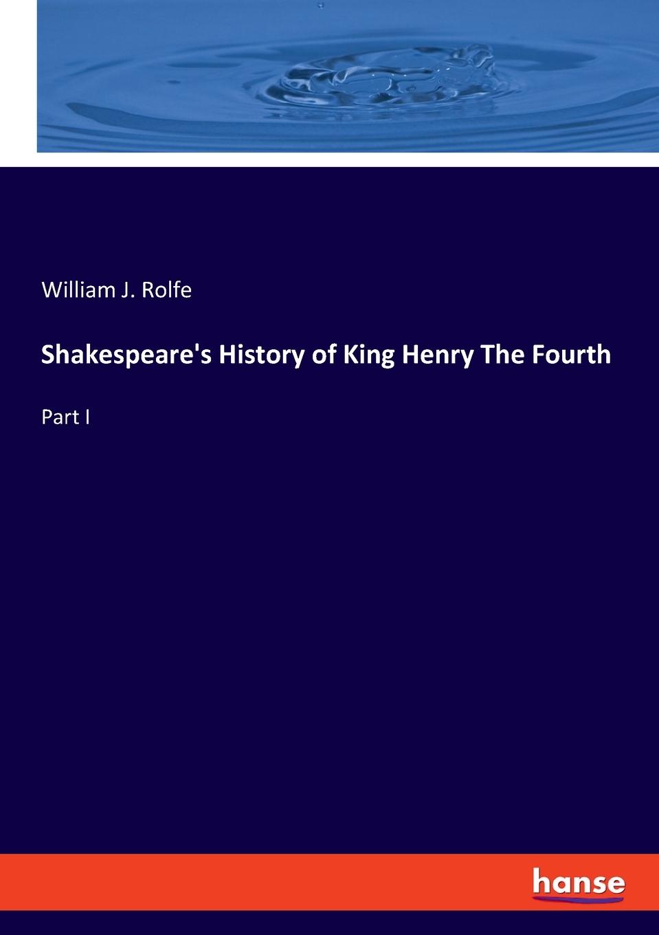 Vorderes Coverbild Shakespeare's History of King Henry The Fourth