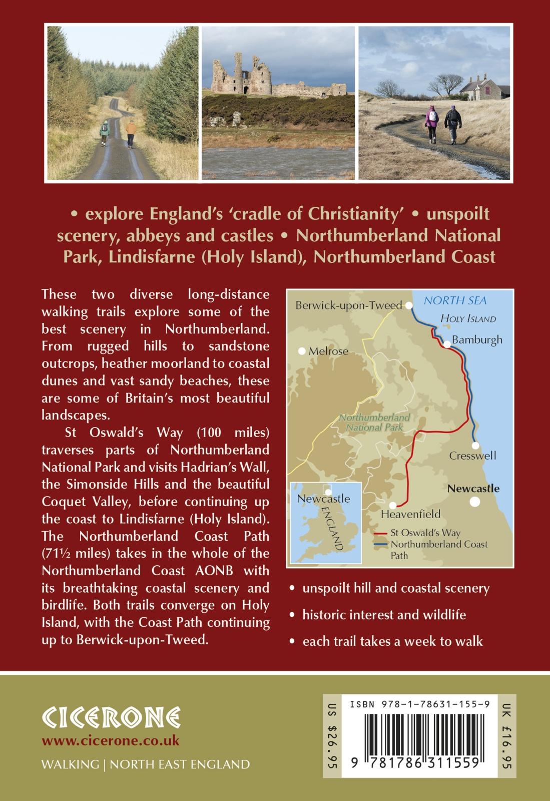 Rückseitencover Walking St Oswald and #039;s Way and Northumberland Coast Path
