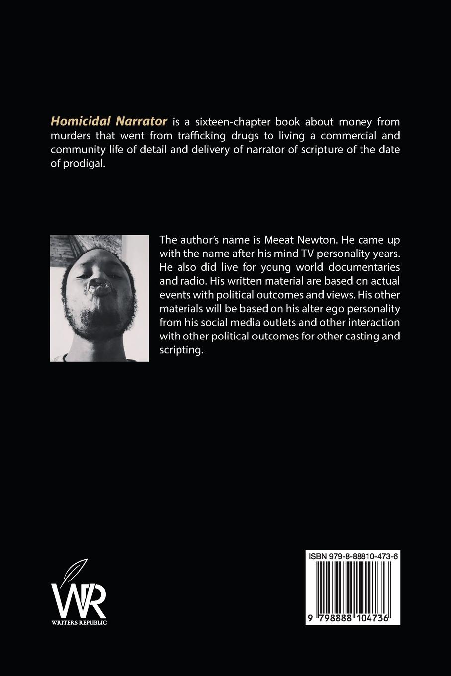 Rückseitencover HOMICIDAL NARRATOR