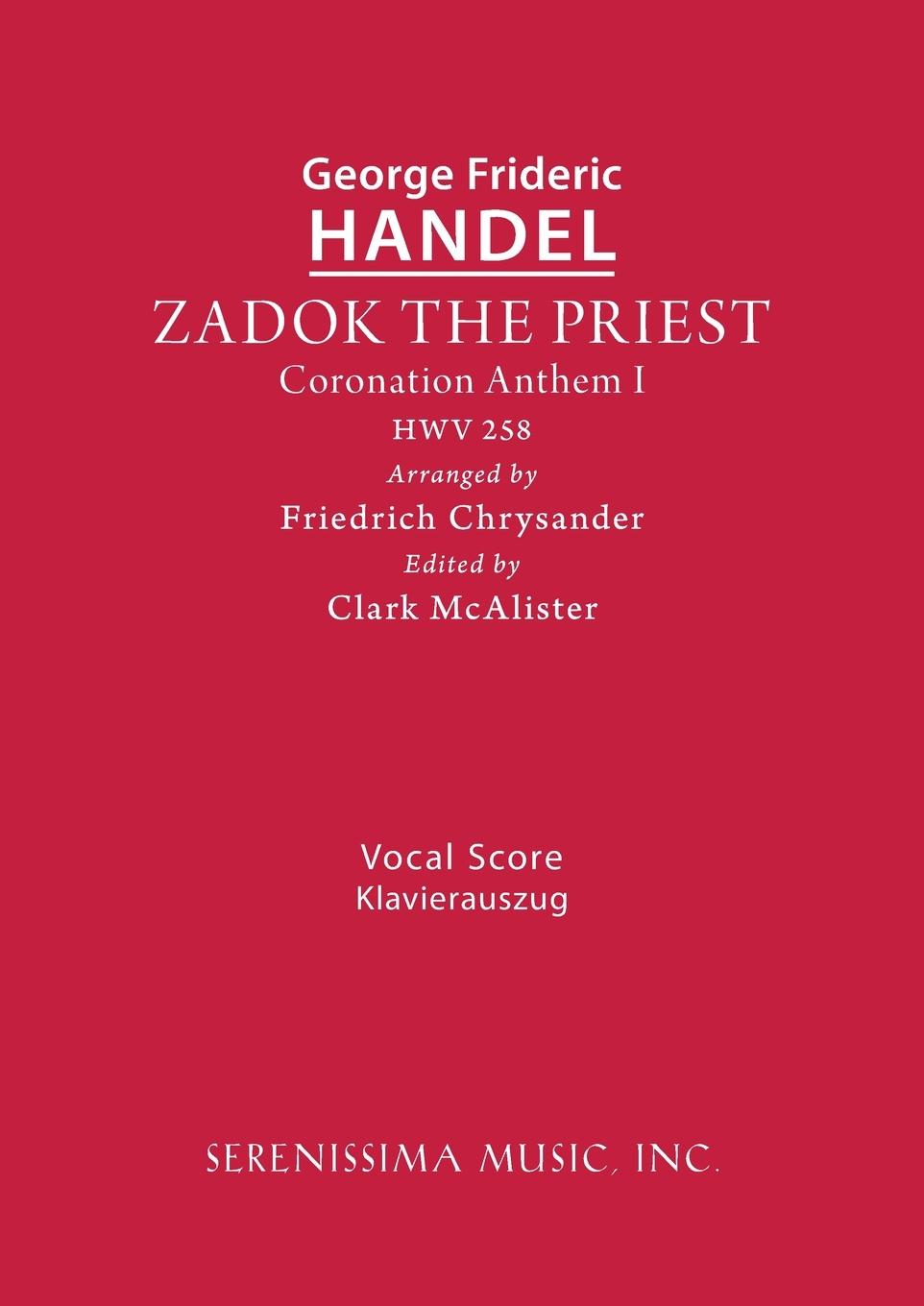 Vorderes Coverbild Zadok the Priest, HWV 258