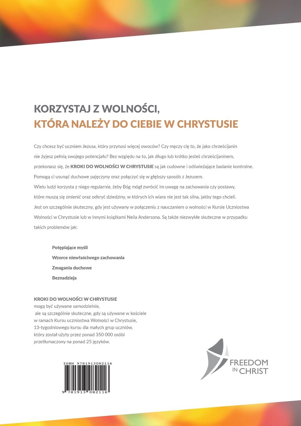 Rückseitencover Kroki Do Wolno&#346;ci W Chrystusie