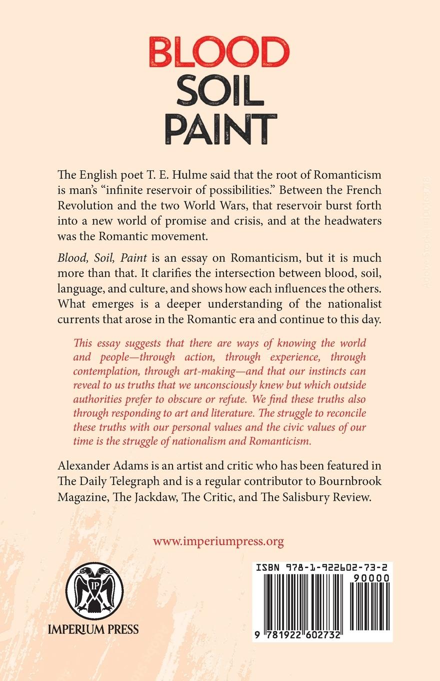 Rückseitencover Blood, Soil, Paint - Imperium Press