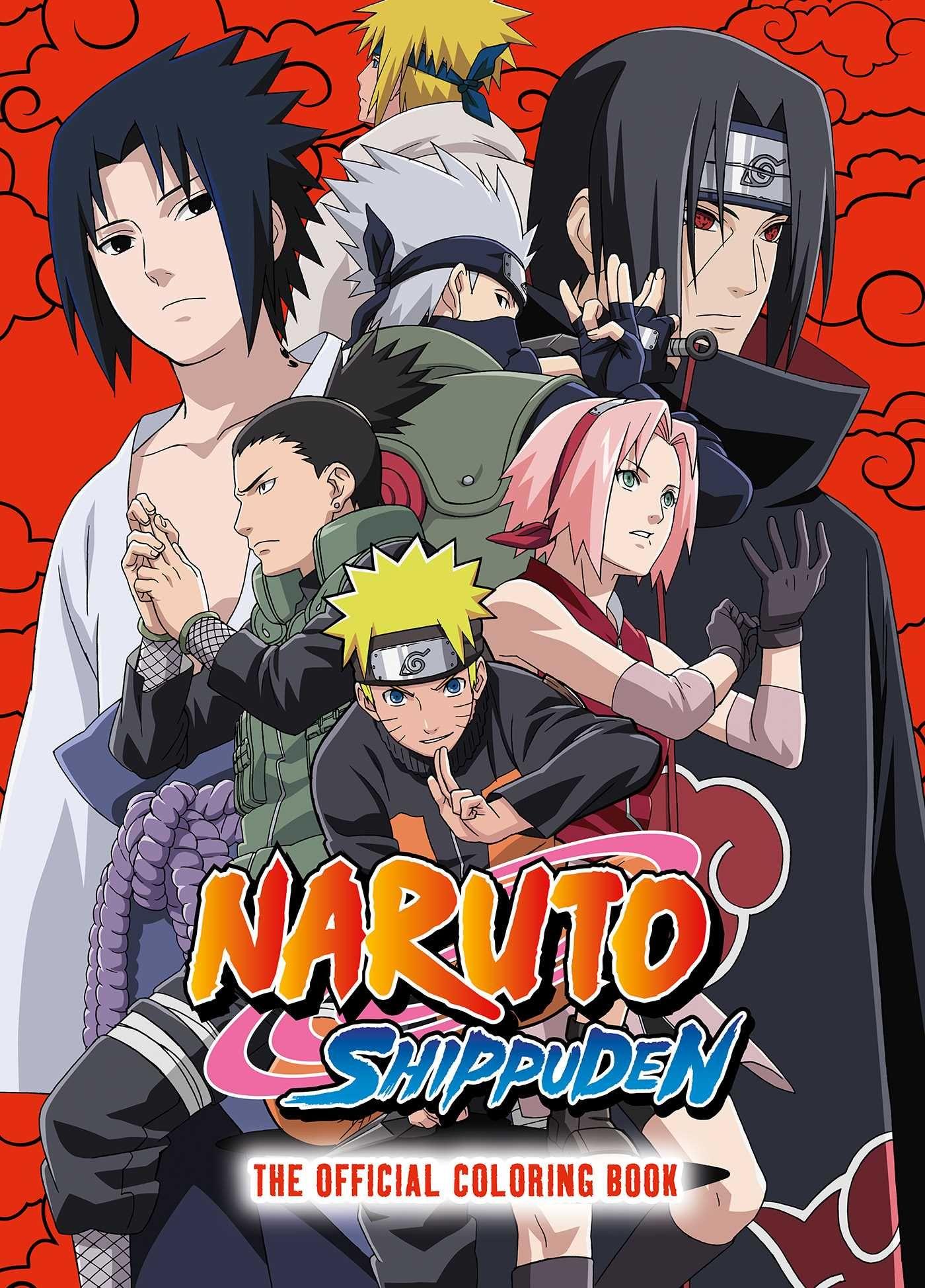 Vorderes Coverbild Naruto Shippuden: The Official Coloring Book