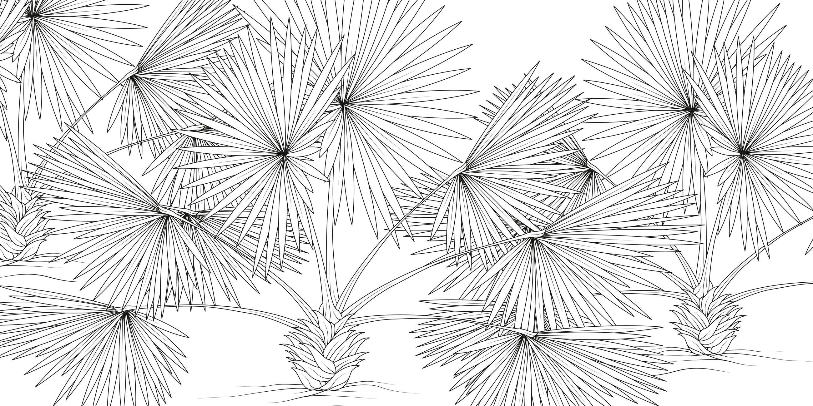 Beispielinhalt (Bild) The Splendor of Trees Coloring Book
