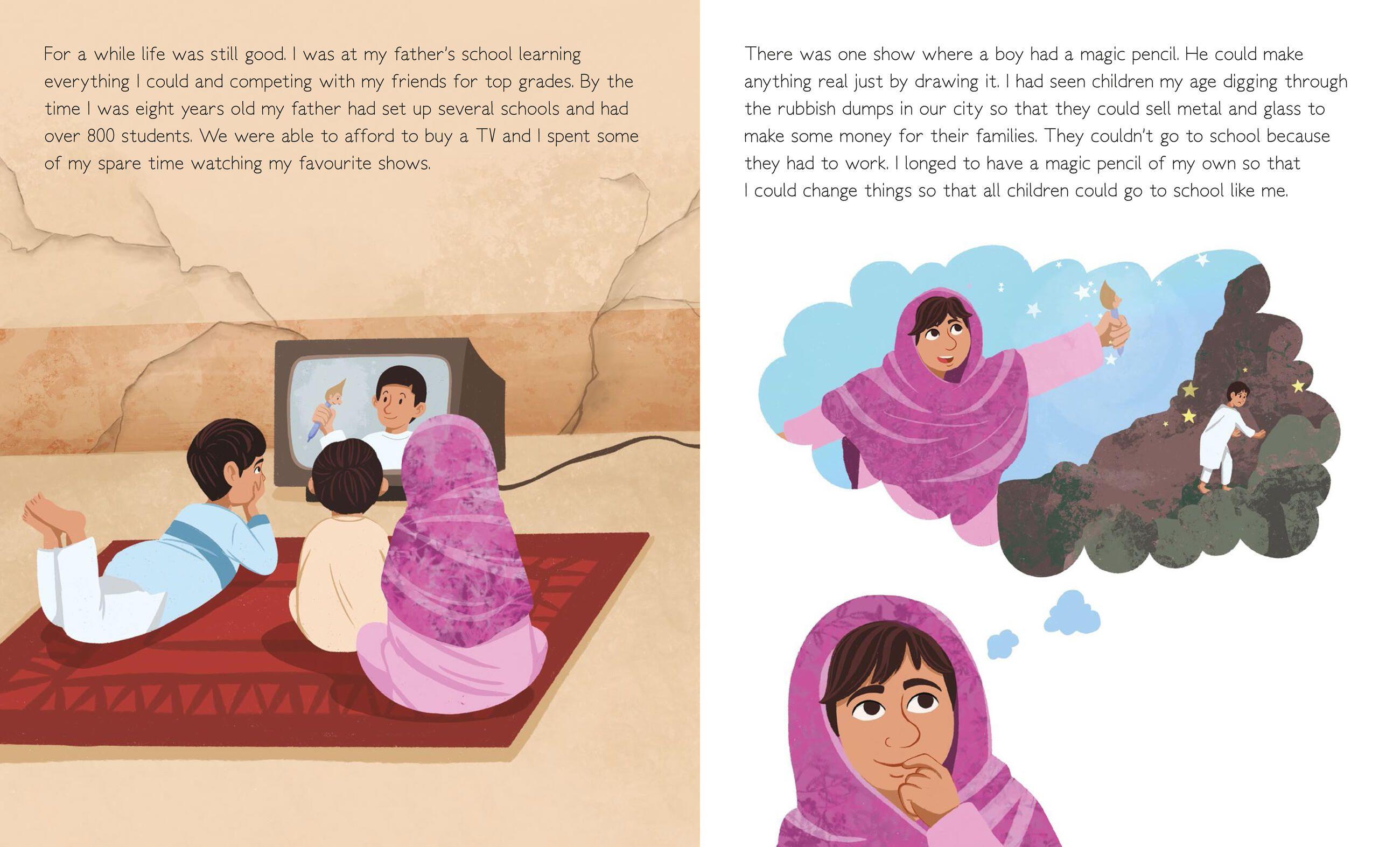 Beispielinhalt (Bild) Malala Yousafzai