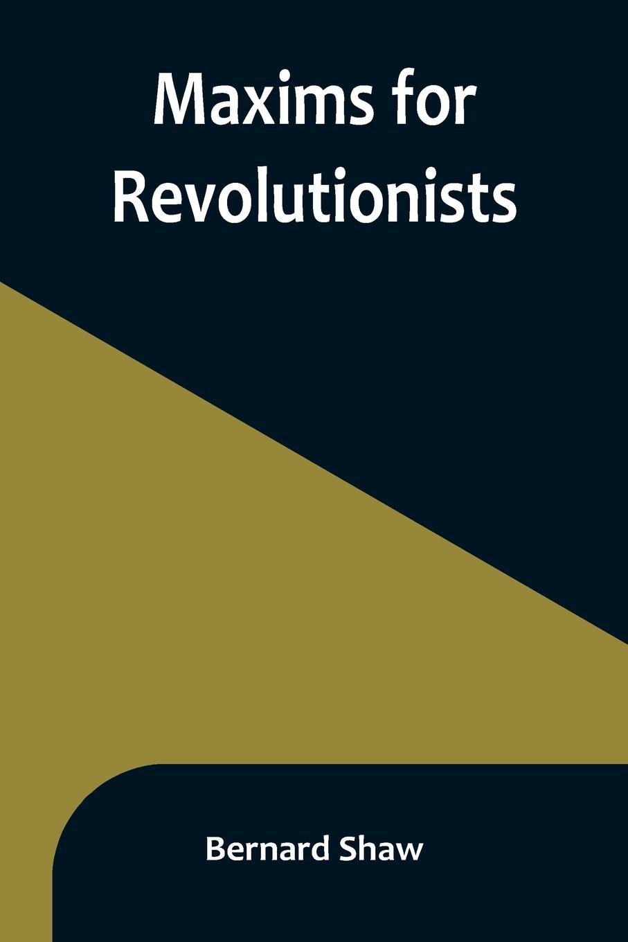Vorderes Coverbild Maxims for Revolutionists