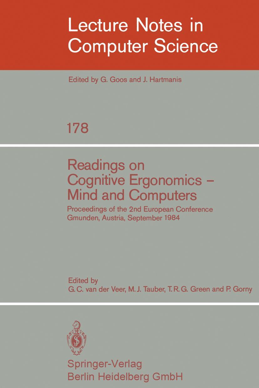 Vorderes Coverbild Readings on Cognitive Ergonomics, Mind and Computers
