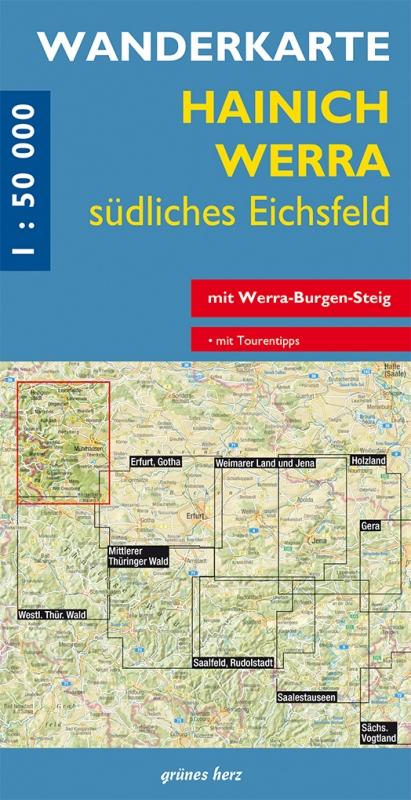 Vorderes Coverbild Wanderkarte Hainich, Werra südliches Eichsfeld