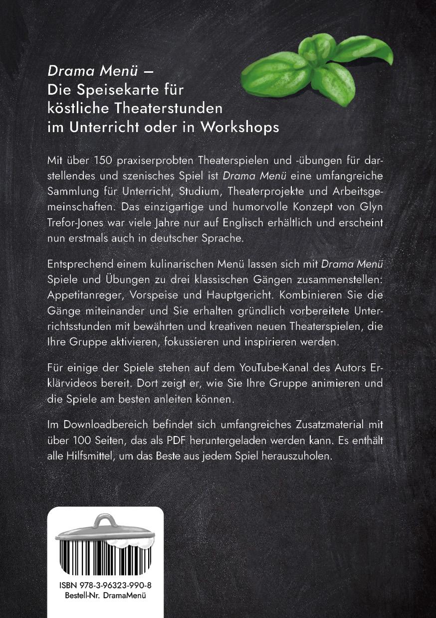 Beispielinhalt (Bild) Drama Menü - Theaterspiele in drei Gängen