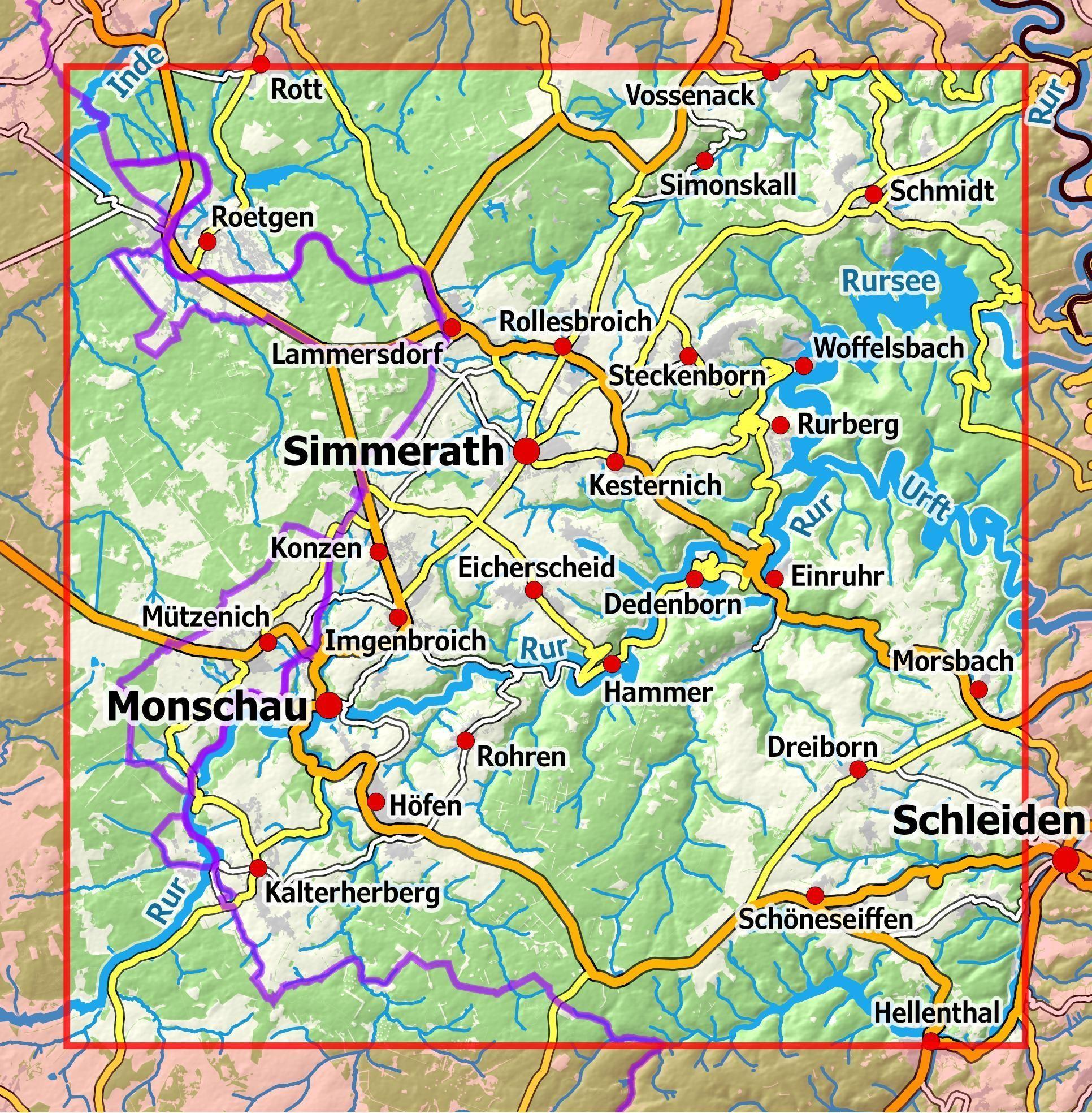Beispielinhalt (Bild) Monschauer Land - Nationalpark Eifel, Rursee