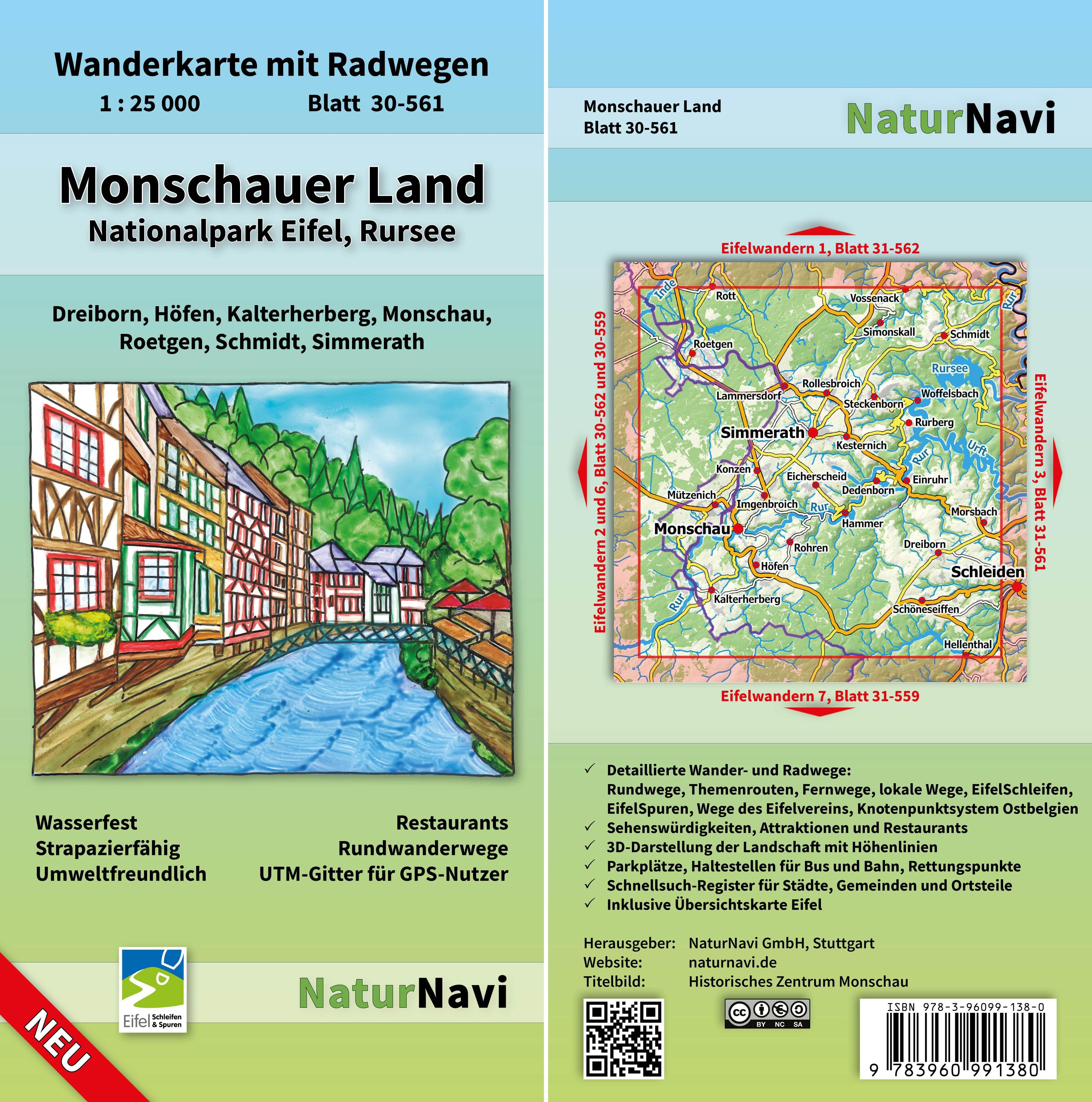 Vorderes Coverbild Monschauer Land - Nationalpark Eifel, Rursee