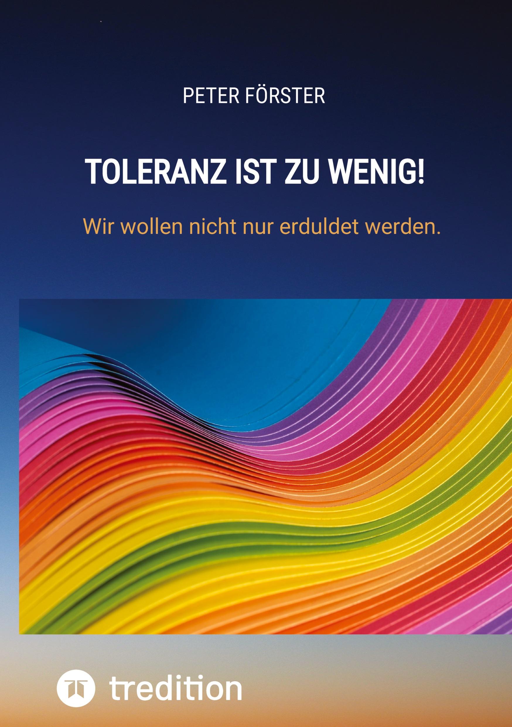 Vorderes Coverbild Toleranz ist zu wenig!