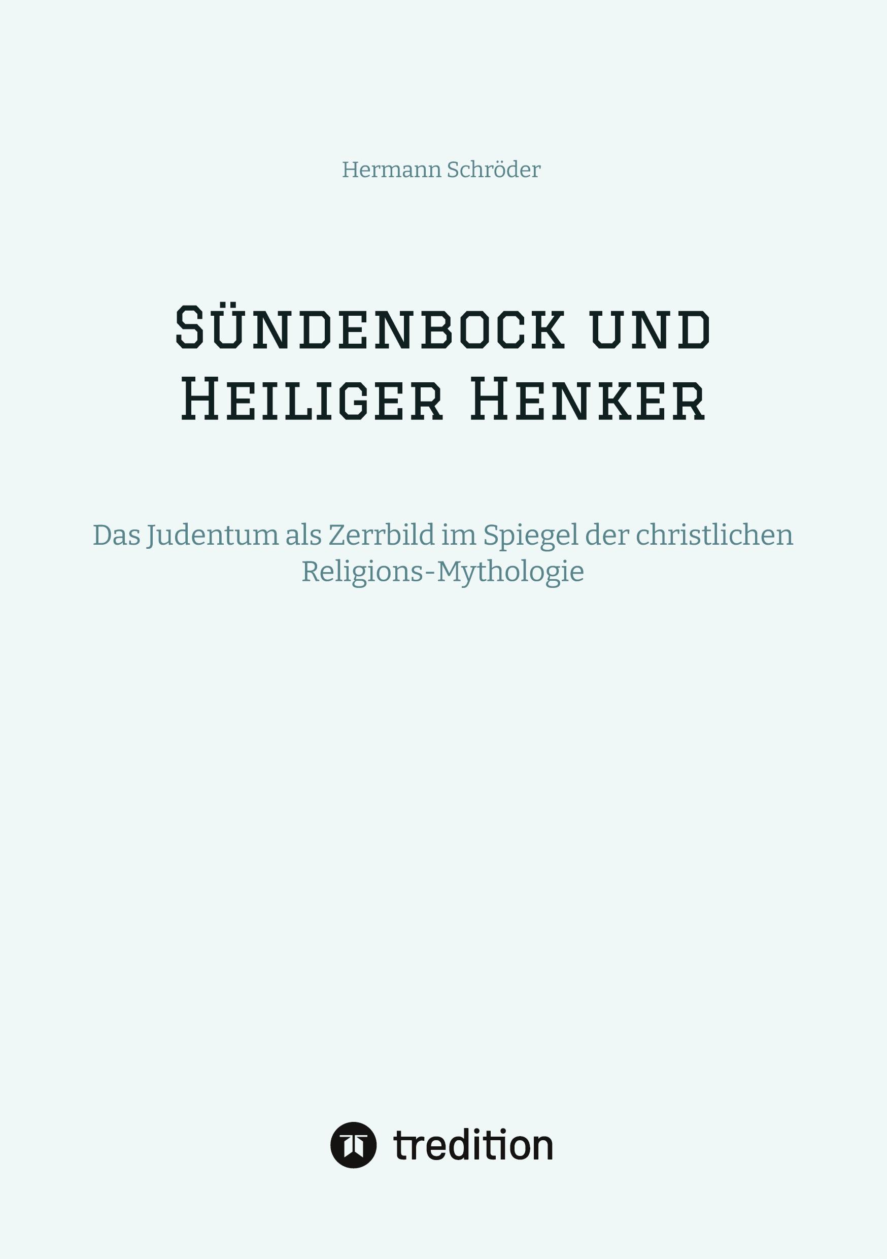 Vorderes Coverbild Sündenbock und Heiliger Henker