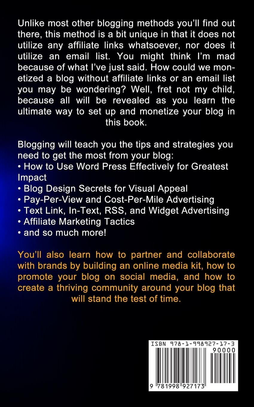 Rückseitencover Blogging