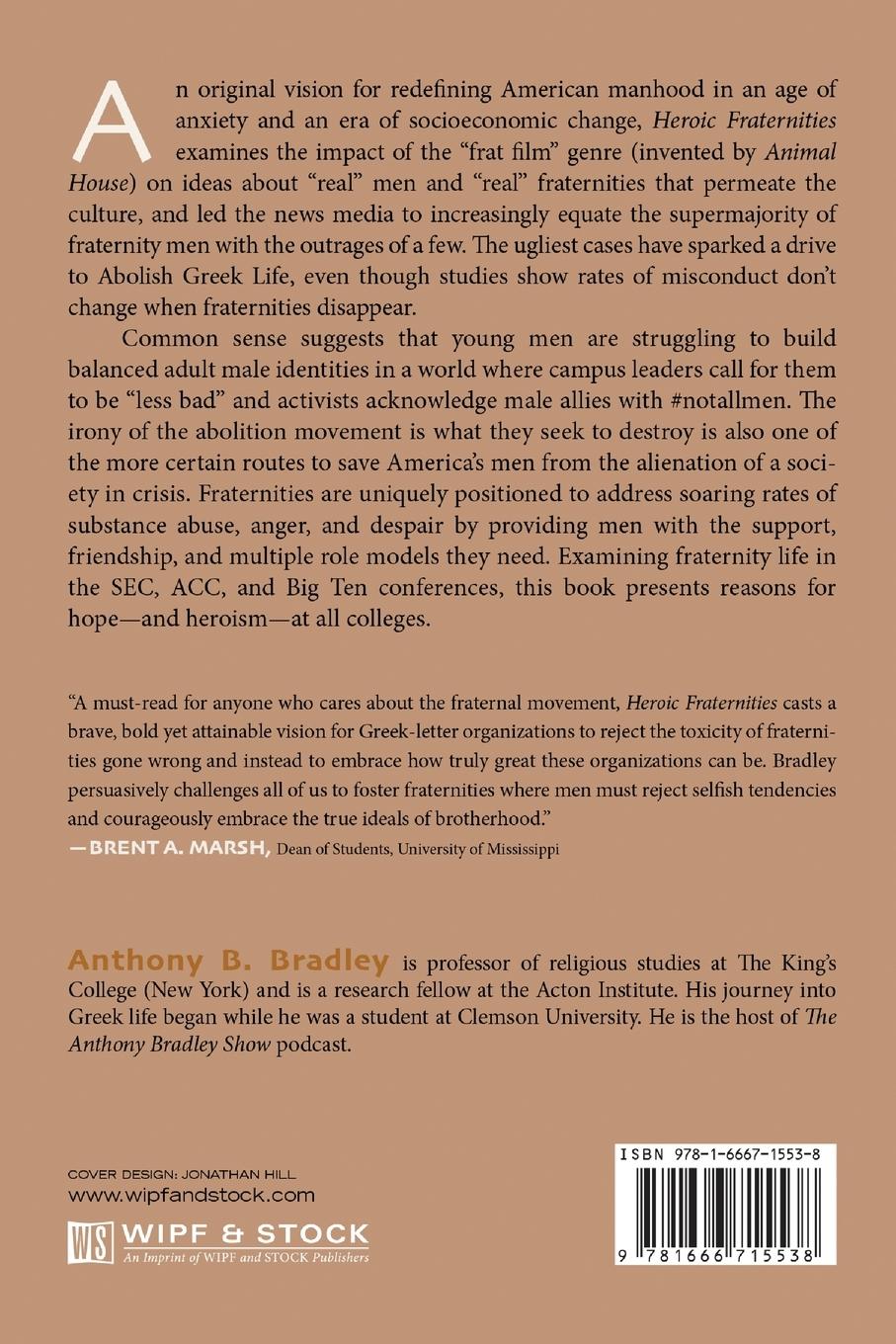 Rückseitencover Heroic Fraternities