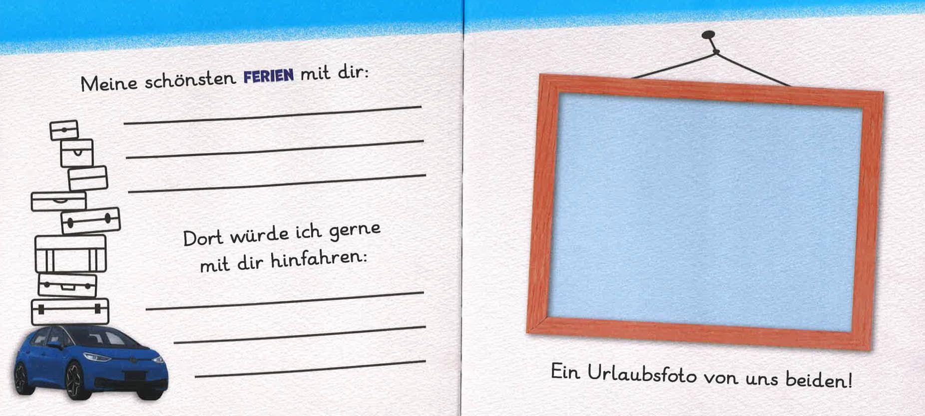 Beispielinhalt (Bild) Für den allerbesten Papa der Welt - Originelles Ausfüllbuch für Kinder