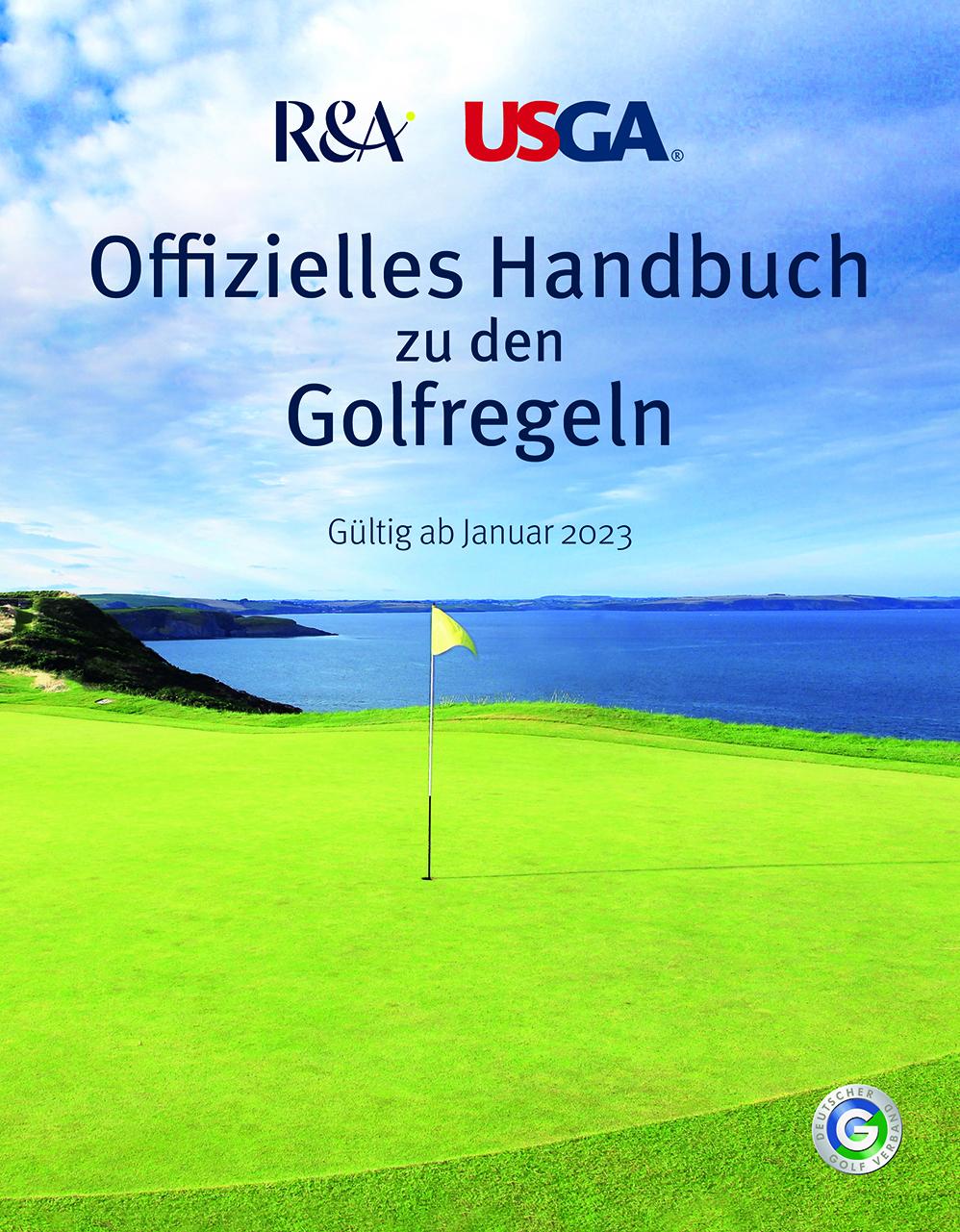 Vorderes Coverbild Offizielles Handbuch zu den Golfregeln