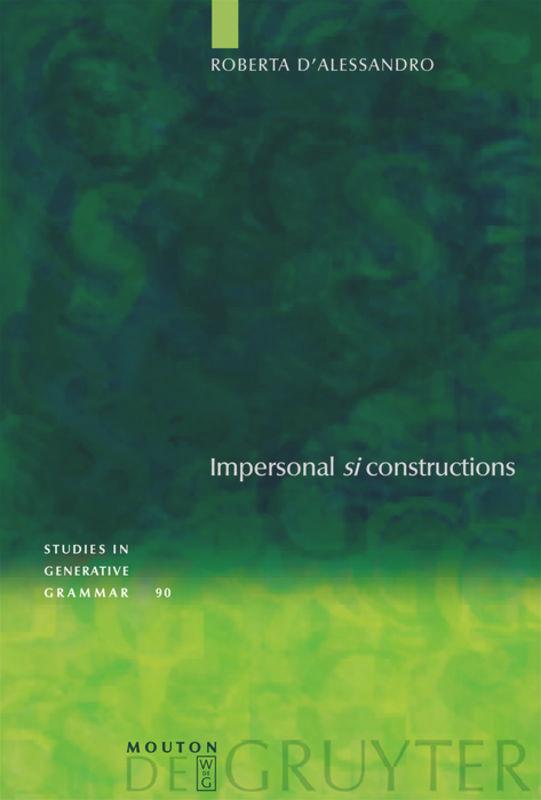 Vorderes Coverbild Impersonal "si" constructions
