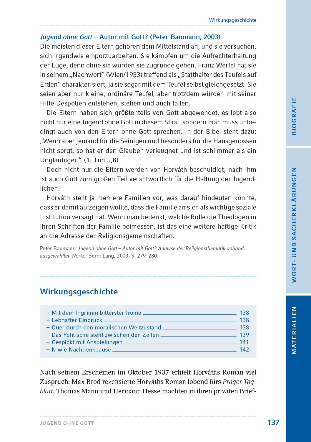 Beispielinhalt (Bild) Jugend ohne Gott