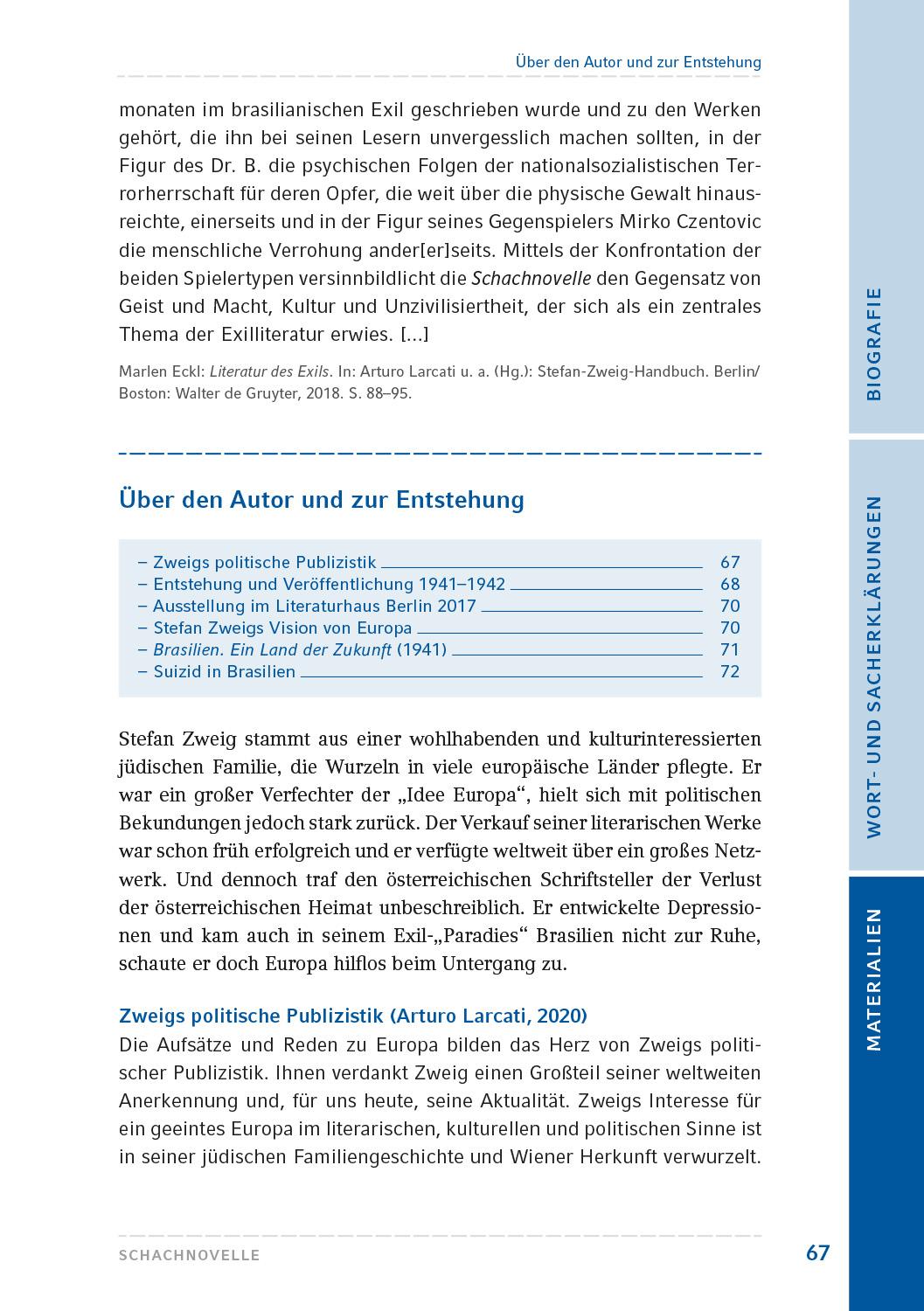 Beispielinhalt (Bild) Schachnovelle