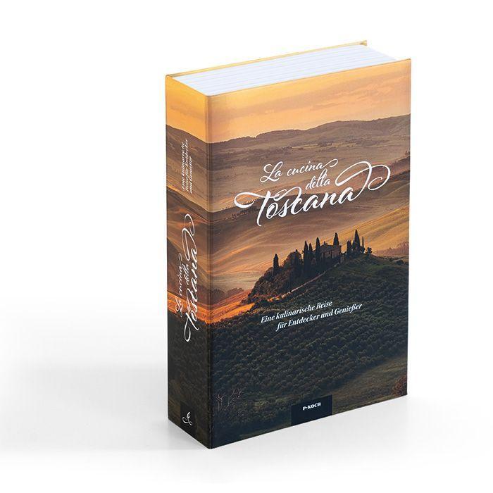 Beispielinhalt (Bild) Buch-Tresor "Toscana" Deutsch